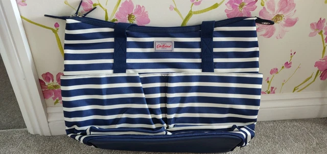 Cath Kidston Oversized Baby Changing/Nappy Bag in Navy Breton Stripes BNWT