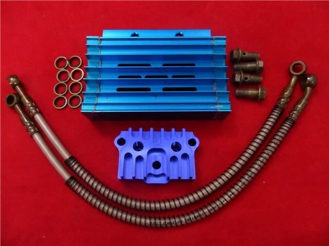 BLUE PIT DIRT BIKE CNC KNOTENVERKLEIDEN GEWINDE STAPFENABDECKUNG