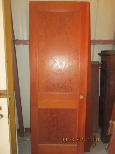Antique Vintage 2 Panel Interior Door  Not Painted 27 X 77 1/2 We Ship!!!!!!!!!!