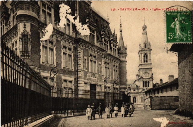CPA AK BAYON - Église et Chateau (483745)