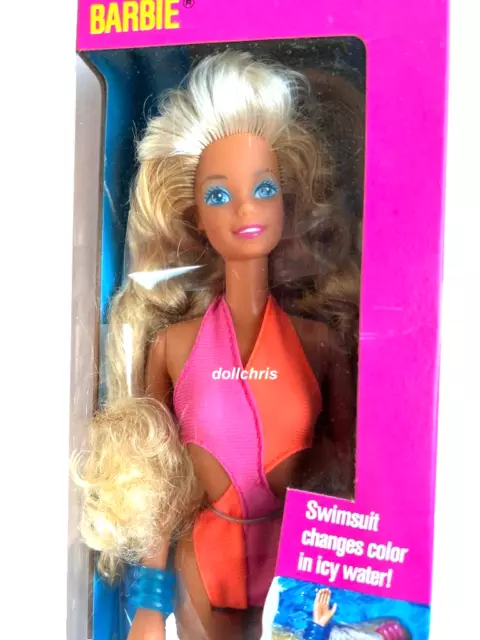 Muñeca Barbie Wet 'N Wild 1989 precio base caja fuerte era superestrella Mattel 4103 sin abrir