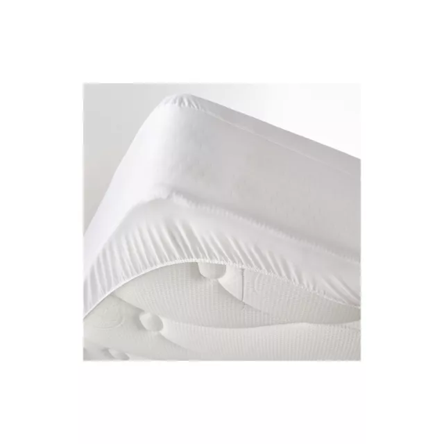 Protège matelas imperméable en coton blanc 90x200 cm HYGIENA