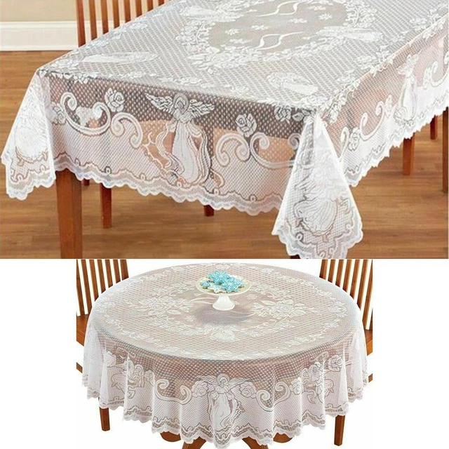 LeLehome Nappe Rectangulaire En Dentelle Brodée à Motif