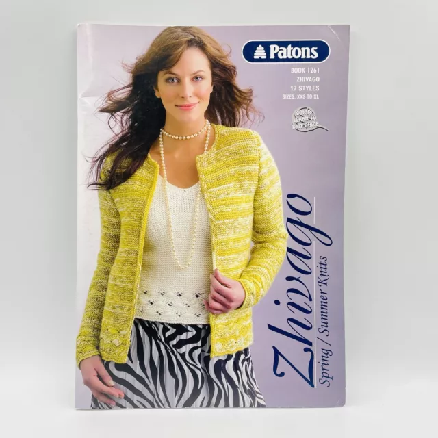 Patons Knitting Book No. 1261 Zhivago Patterns to Knit For Women 17 Styles