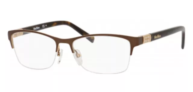 Max Mara Brown Rose Gold Havana Optic Frame MM1236 27-135