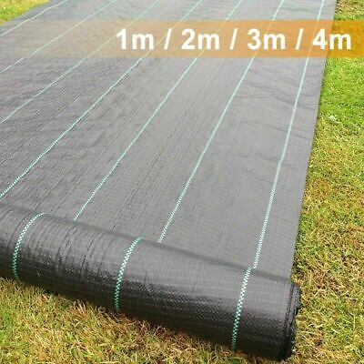Heavy Duty Weed Control Fabric Membrane Ground Cover Mat Garden Landscape 100gsm