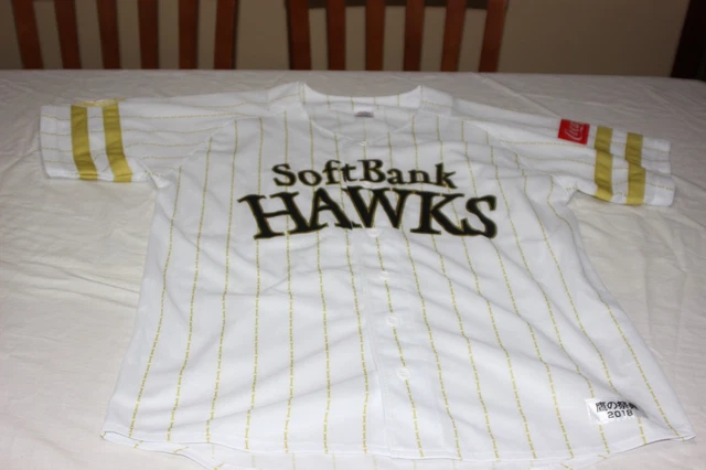 Neu NFB Majestic Japan Fukuoka Softbank Hawks Baseball Jersey 2023 Blau
