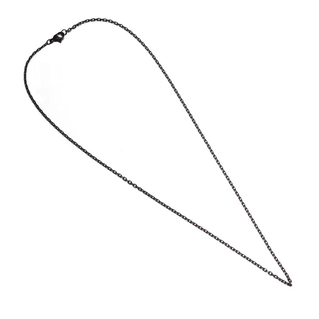 5pz Collana Semplice Acciaio Inox Collana Decorativa Antenda Uomo (55cm