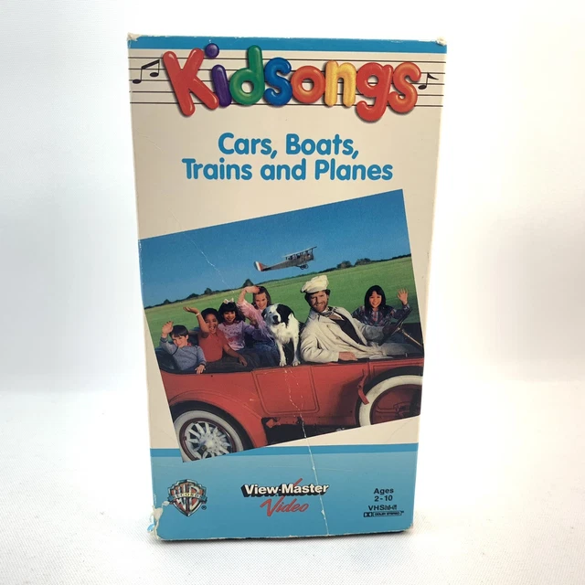 KIDSONGS CARS, BOATS, Trains & Planes ViewMaster Vhs Video, Live