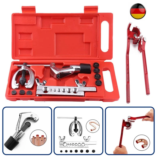 Dispositivo flangia flangia set strumenti tubo freno flangia flangiatura tubi set box