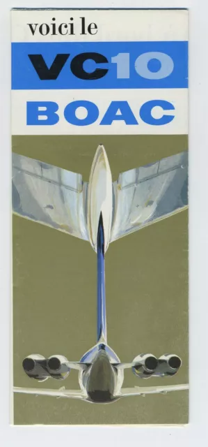 (102) Très rare brochure VC 10 BOAC 1965