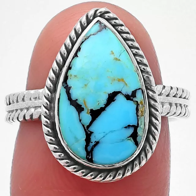 Lucky Charm Tibetan Turquoise 925 Sterling Silver Ring s.7 Jewelry R-1065 Lucky Charm Tibetan Turquoise 925 Sterling Silver Ring s.7 Jewelry R-1065