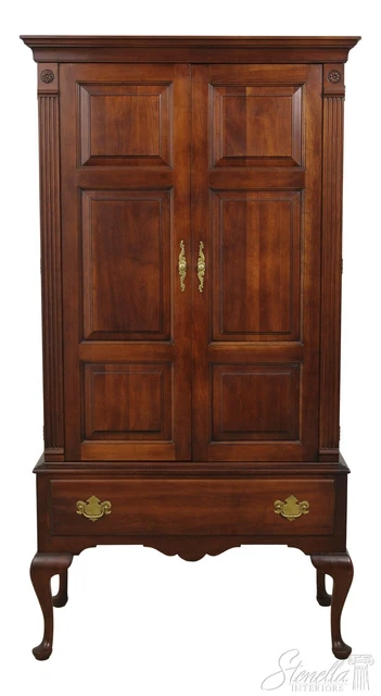 55735EC: STATTON Cherry Queen Anne Bedroom Armoire 55735EC: STATTON Cherry Queen Anne Bedroom Armoire