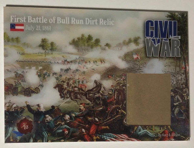 2023 HA Civil War First Battle of Bull Run Dirt Relic Card 1/200  #CWD02