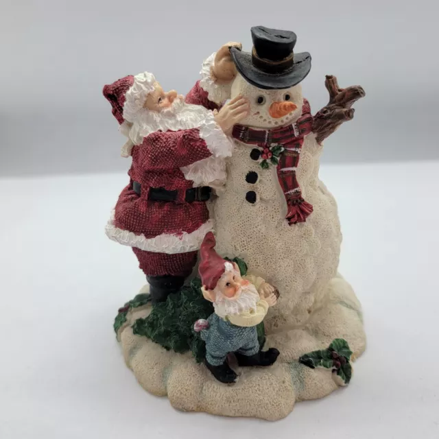 Christmas Tree Santa Snowman & Elf Figurine Holiday Santa Collectible