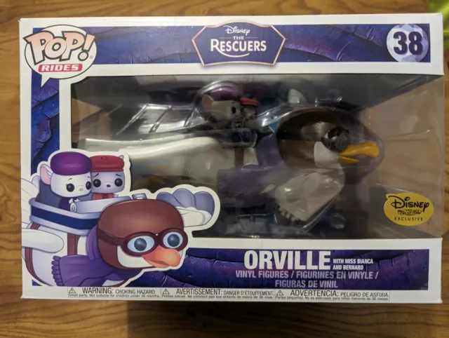 Funko Pop! Rides Disney 38 Orville The Rescuers Disney Treasure Exclusive