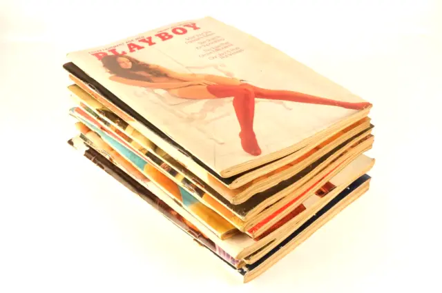 *Vintage 1973 Playboy Magazine Partial Year Lot of 11 w/ Centerfolds NOT MINT
