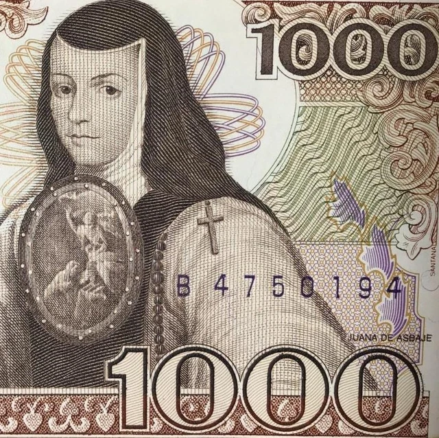 1985 $1,000 Pesos Mexico Choice Uncirculated Details Paper Money Currency!