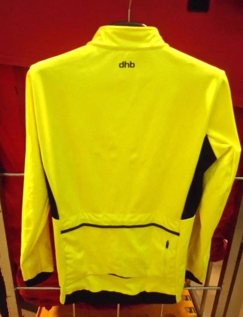 dhb Aeron Rain Defence Polartec Herrenjacke Gr. LARGE FLURO GELB! 3