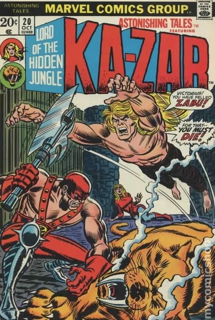 Astonishing Tales #20 VG 1973 Stock Image Low Grade