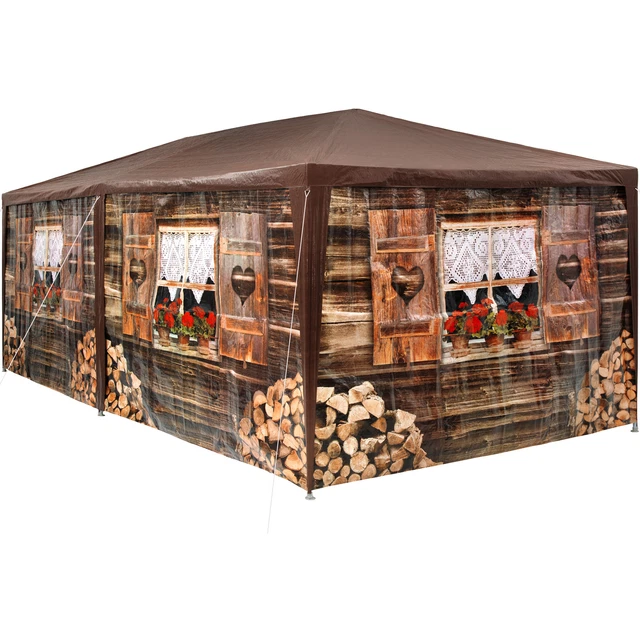 Pavillon 3x6 m Almhütte Festzelt Partyzelt Gartenzelt Bierzelt Zelt Apres Ski