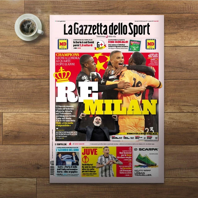 Gazette Dello Sport 1 March 1984 Eric Gerets Milan