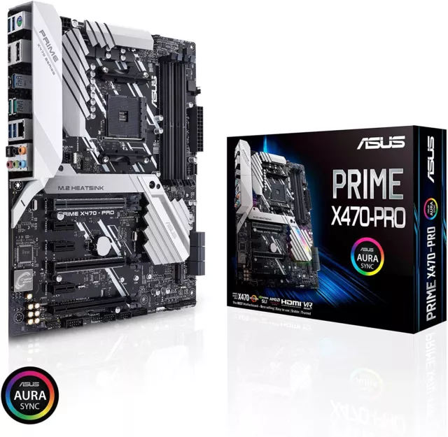 ASUS Prime X470-Pro Sockel AM4 Mainboard AMD Ryzen X470 ATX 4 x DDR4 M.2 2