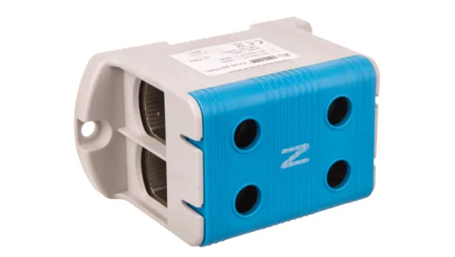 Conector de carril 1 vía ZJUN 2x150 azul R34RR-07010021601 /T2UK