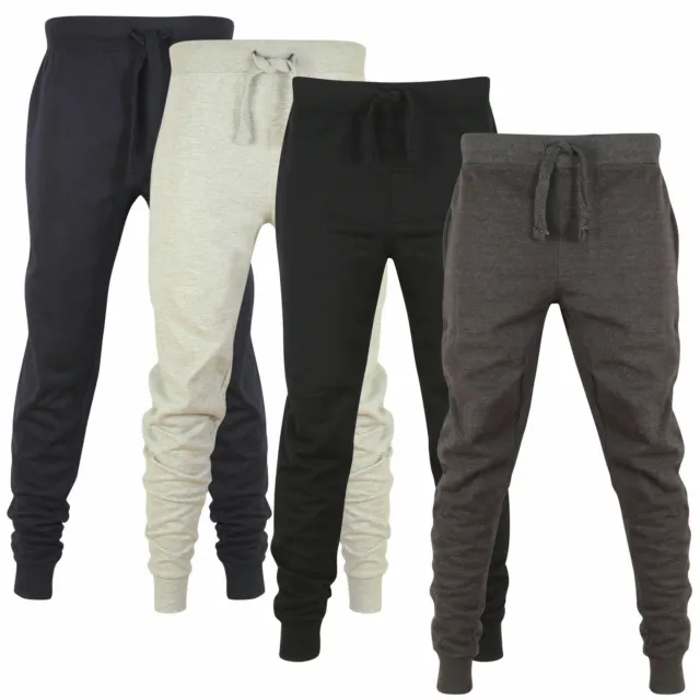 Slim Fit Tracksuit Bottoms Skinny Joggers Pants  Gym Trousers