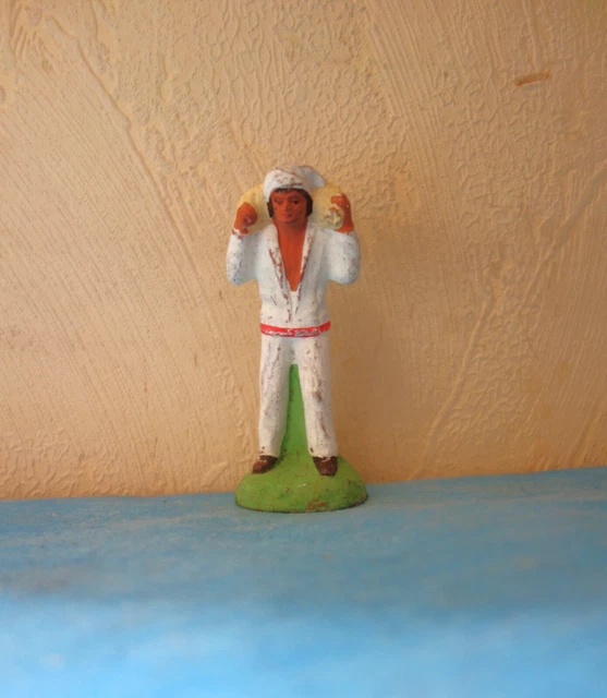 Ancien Santon Devineau - Joseph Taille 3 - Crèche Provençale - Figurine