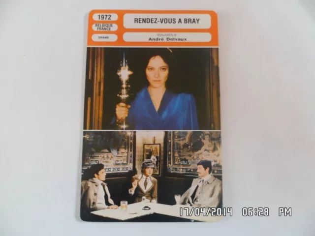 CARTE FICHE CINEMA 1972 RENDEZ VOUS A BRAY Anna Karina Bulle Ogier