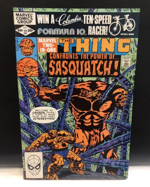 MARVEL TWO IN ONE #83 Comic Marvel Comics  (THE THING & SASQUATCH