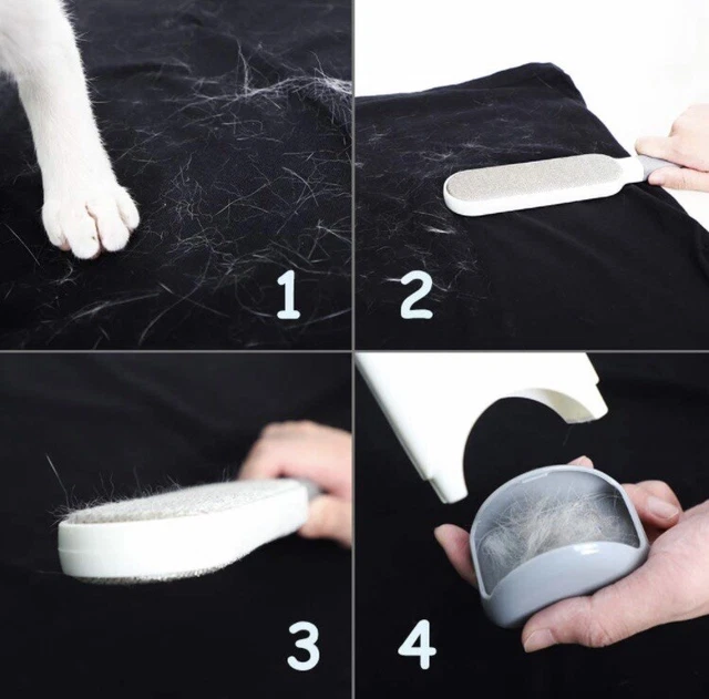 Pet Hair Remover Sofa Clothes Lint Cleaning Brush Dog Cat Fur Cleaner Reusable 5