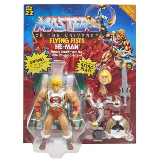 MOTU Mattel Masters of the Universe Origins Flying Fist He-Man Deluxe AF