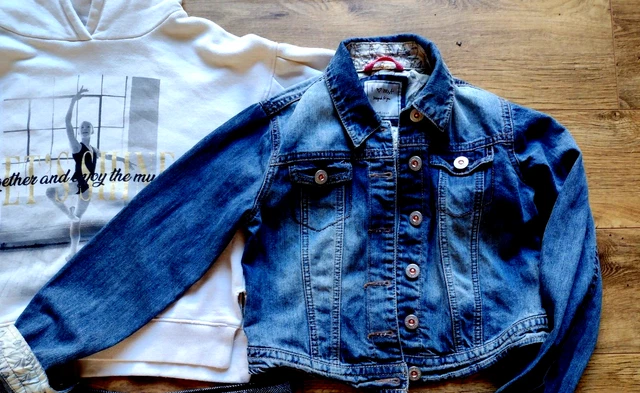 NEXT ZARA girls 9-10 years bundle Denim jacket hoodie jumper Ballet dance