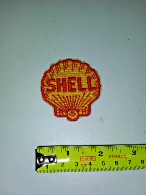 VINTAGE Embroidered Automotive Gasoline Patch UNUSED - SHELL SMALL