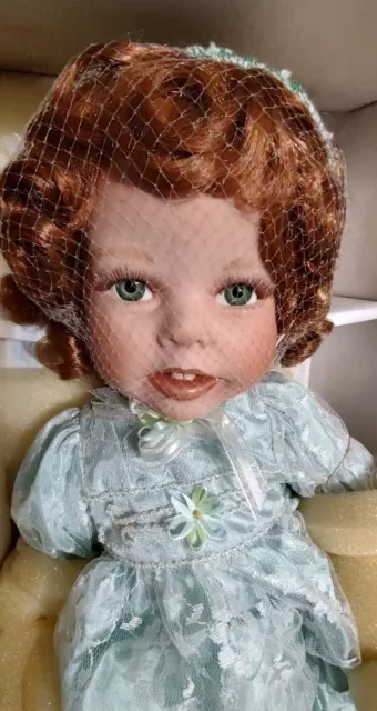 Vtg.  NEW Paradise Galleries "Bridget"  Porcelain Doll 20" Little Wonders World