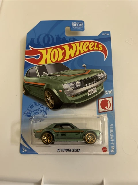 Hot Wheels Toyota Celica ’70 – Modellauto Im Maßstab 1:64, Blaugrün, Sammlerstück