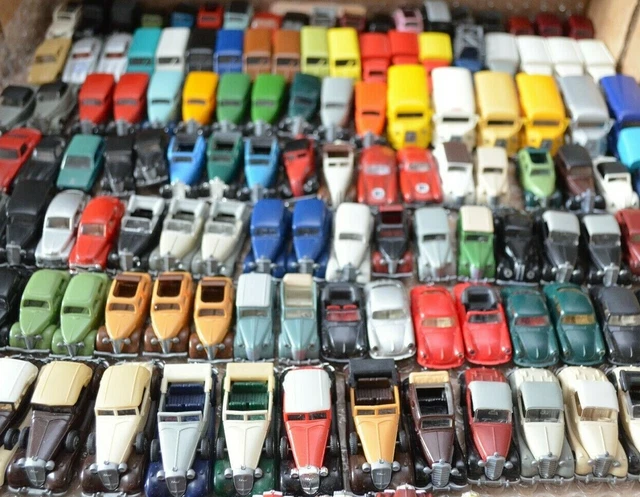 Lot De 11 Voitures Miniatures Anciennes : Mercedes, Opel, Wiking 1/87, Matchbox - Occasion