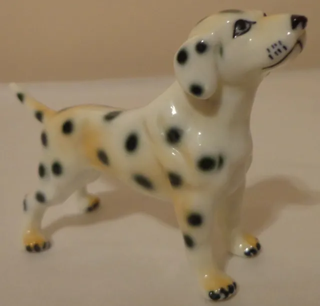 Vintage Dalmation Dog Puppy Figurine Figure Bone China Porcelain Ceramic 4.5"