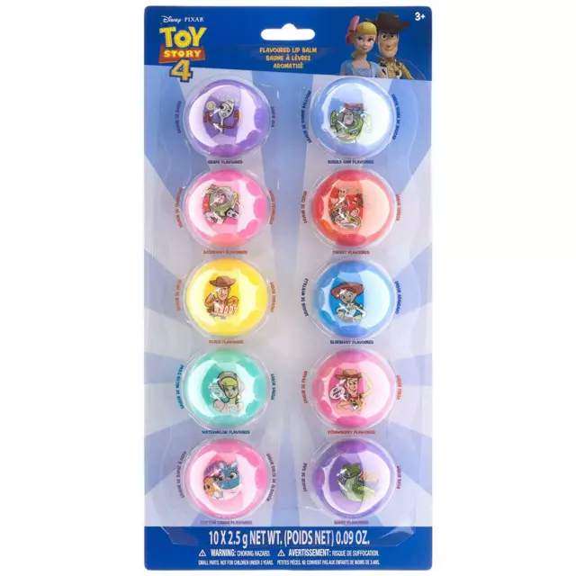 Toy Story 4 10 Pks Flavored Lip Balms