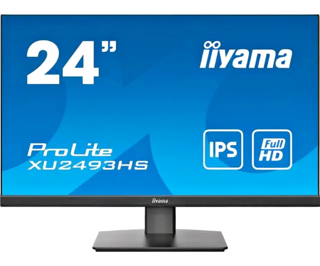 iiyama XU2493HS-B5 24 Inch IPS LCD with Slim Bezel, 4ms, Full HD 1920x1080, 1x H