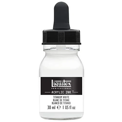 Professional Acrylic Ink 1-oz 30ml Jar Titanium White