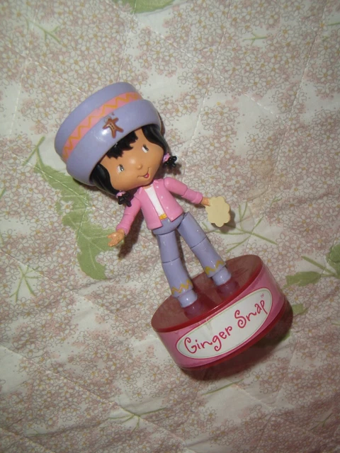 Strawberry Shortcake Vintage Ginger Snap cute colorful plastic poseable push toy