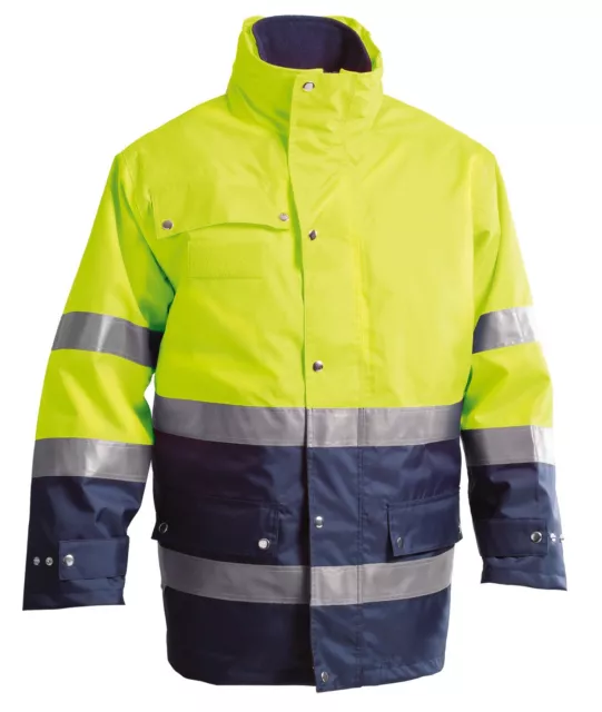 Giubbotto giaccone giacca uomo giubbino da lavoro alta visibilità fluorescente