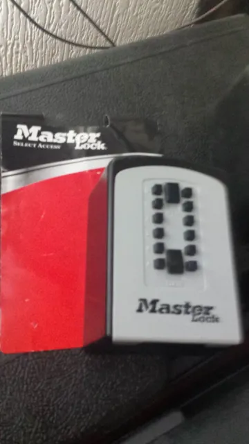 Masterlock 5412EURD P35956 Cassaforte combinata per chiavi resistente con coperchio in gomma NOS