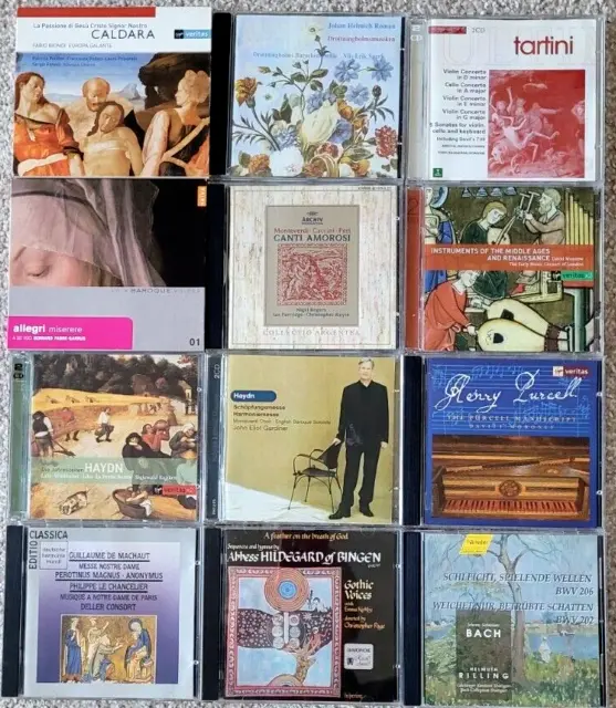 Classical Baroque & Early Music CDs X 12 (15 Discs) Job Lot Bundle