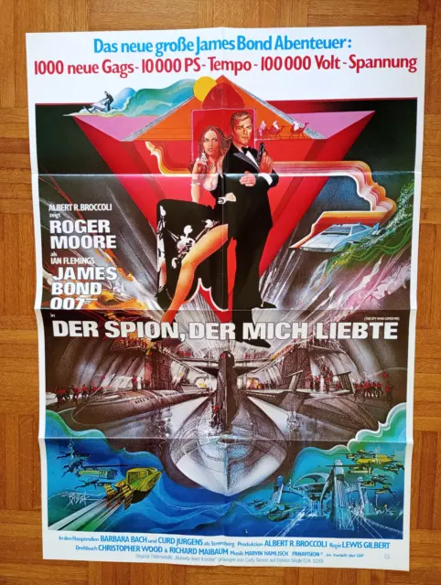 James Bond 007 Filmplakat A1 DER SPION DER MICH LIEBTE Roger Moore Peak Grafik