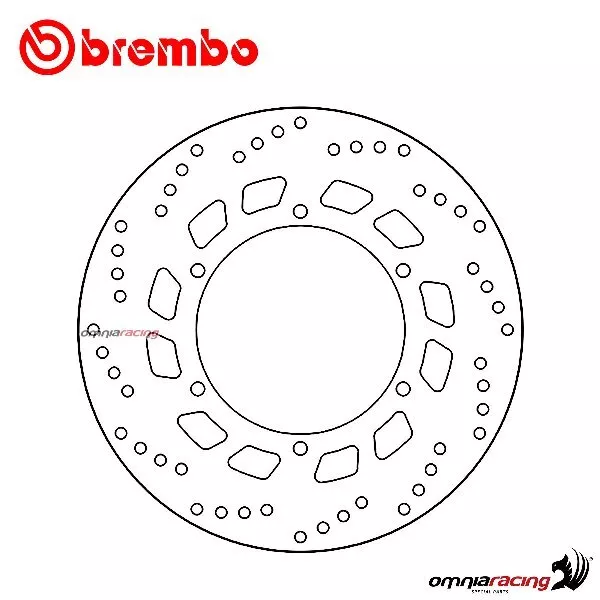 Disque de frein Brembo Serie Oro arrière fixé pour Yamaha FJ1200 ABS 1988-1995