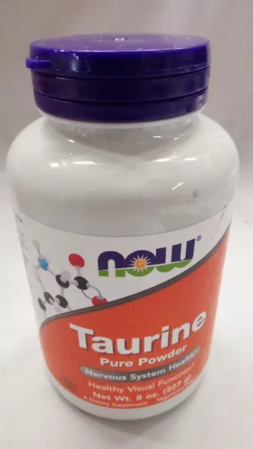 NOW Foods, Taurine pure en poudre, 227 g DLUO 04/26